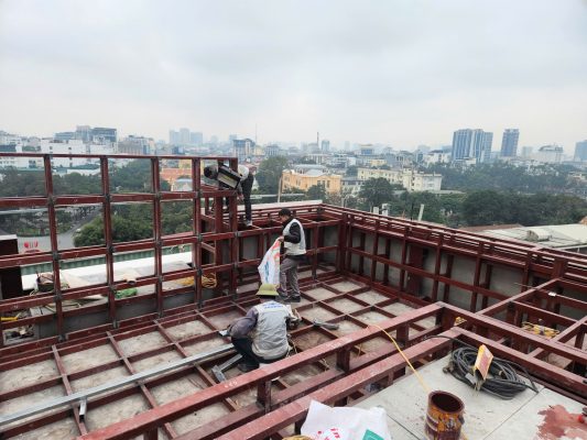 Phần thô xây dựng bể bơi 